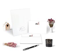 Me Loovely London Icon Flat Notecard and Envelopes Sets A6 Size Greeting Cards All Occasions Correspondence Card Luxury Writing Supplies | Christmas Gifts (10 Cards & 10 Envelopes with Gift Envelope)