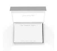 Me Loovely Modern Design Personalised Notecards and Envelopes Set Customized Blank Greeting Cards Luxury Correspondence Card Personalized Stationary | Christmas Gifts (A6 Size, Pack of 20)