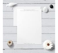 Me Loovely Modern Design Personalised Paper and Envelopes Letter Writing Set Customized Luxury Stationary Supplies with Gift Box | Christmas Gifts (A4 Size, Pack of 20)