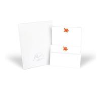 Me Loovely Orange Lily Letter Writing Paper and Envelopes Set Floral A5 Size Papers Luxury Stationery Supplies for School Home & Office | Christmas Gifts (10 Letters & 10 Envelopes with Gift Envelope)
