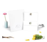 Me Loovely Penguin Family Letter Writing Paper and Envelopes Set Stationery A5 Size Papers Writing Supplies for School Home & Office | Christmas Gifts (10 Letters & 10 Envelopes with Gift Envelope)