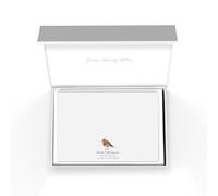 Me Loovely Personalised Robin Note Cards with Envelopes Stationery Set for Correspondence, Penpal, Family & Friends (A6, Pack of 10)
