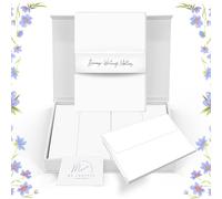 Me Loovely Plain Writing Paper and Envelopes Premium Blank A5 Size Letter Papers Stationary Supplies Multipack of 40 with Gift Box | Christmas Gifts