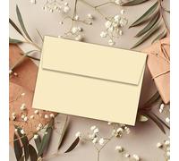 Me Loovely Premium Envelopes120gsm C6 114mm x 162mm Self Seal Envelope for Stationery Posting Mailing Home Office & E-Commerce (Cream, C6 Size, Pack of 40)