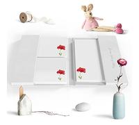 Me Loovely Red Poppy Letter Writing Paper and Envelopes Floral Stationary Supplies A5 Size Papers for Letters Invitation & Gifts | Christmas Gifts (Pack of 20 with Folder)