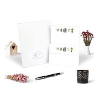 Me Loovely Summer Garden Letter Writing Paper and Envelopes Set A5 Size Papers Stationery Supplies | Christmas Gifts (Pack of 10 with Gift Envelope)