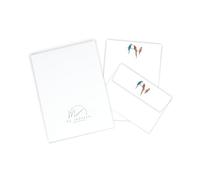 Me Loovely Three Parrots Letter Writing Paper and Envelopes Set Birds Stationery Papers Sets for Invitations & Correspondence | Christmas Gifts (10 Letters & 10 Envelopes with Gift Envelope)