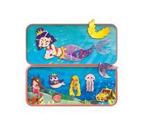 mierEdu Magnetic Mermaid Game Box: Promotes Imagination & Concentration, Ideal Travel Game with 2 Scenes and 36 Magnets, Ages 3+