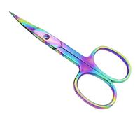 ME MAXEQUIP Cuticle Nail Scissors Curved Shape Professional Stainless Steel Multi Color Beauty Scissors, for Manicure Pedicure, Eyebrows, Nose, Hair Trimming Beauty Grooming Toenails Women Men