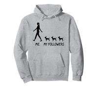ME MY FOLLOWER Chihuahua Dog Lover Dog Mom Dad Paw Pullover Hoodie