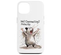Me Overreacting Probably Chaotic Cute Screaming Possum Meme Case for iPhone 13