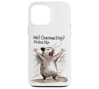 Me Overreacting Probably Chaotic Cute Screaming Possum Meme Case for iPhone 13 Pro Max