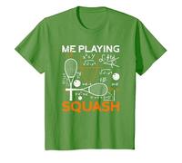Me Playing Squash Science Funny Squash T-Shirt, Youth, Grass Green, 4T