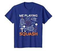 Me Playing Squash Science Funny Squash T-Shirt, Youth, Royal Blue, Large
