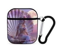 Me-rmaides Moon Case Compatible with AirPods 1/2 Protective Cases Cover Hard Shell for Women Men