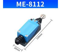 ME Series Limit Switch with Roller Lever Arm, 250V/5A Rotary Position Switch for Industrial Equipment, IP67 Waterproof Oil-Proof Double Circuit, Reinforced Plastic and Aluminum Die-Cast Body