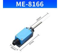 ME Series Limit Switch with Roller Lever Arm, 250V/5A Rotary Position Switch for Industrial Equipment, IP67 Waterproof Oil-Proof Double Circuit, Reinforced Plastic and Aluminum Die-Cast Body