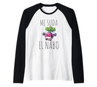 Me Suda El Nabo Divertida Raglan Baseball Tee