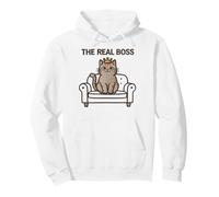 Me the Bos Cute Cat Throne Quote Pullover Hoodie
