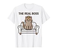 Me The Bos Cute Cat Throne Quote T-Shirt