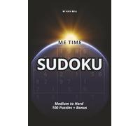 Me Time Sudoku Book for Adults. Medium to Hard Level, Size 4x6 inch, 100 puzzles plus 60+ bonus, Travel Size