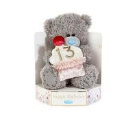 Me to You Tatty Teddy Plush 15cm-High 13th Birthday Bear - Official Collection, Grey