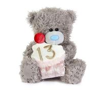 Me to You Tatty Teddy Plush 15cm-High 13th Birthday Bear - Official Collection, Grey