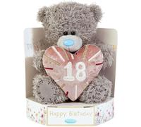 Me to You Tatty Teddy Plush 15cm-High 18th Birthday Bear On Luxury Gift Plinth - Official Collection, Grey
