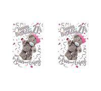 Me To You 21st Birthday Card With 3D Effect,Mixed,Size:6x9,ALM93028 (Pack of 2)