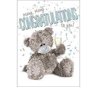 Me To You 3D Holographic Congratulations To You Bear Card