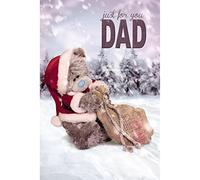 Me To You 3D Holographic Dad Bear Christmas Card