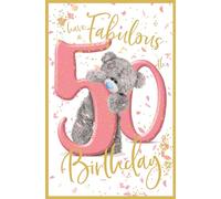 Me To You 50th Birthday 50 Carte Blanche Birthday Card