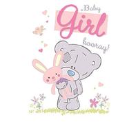 Me to You A Baby Girl Congratulations Card Hooray - Tiny Tatty Teddy