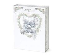 Me To You AGA01001 Tatty Teddy Wedding Day Album-160 Photos, 6 x 4, Blue,grey,pink,silver