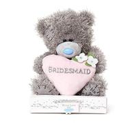 Me To You AP701043 Bridesmaid Love Heart Tatty Teddy Bear Gift,Blue,grey,pink,white