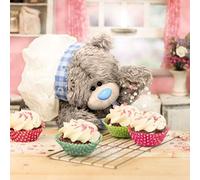 Me To You Bear 3D Holographic Baking Birthday Card