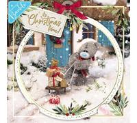 Me To You Bear 3D Holographic Presents On Sleigh Christmas Card