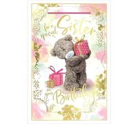 Me To You Bear 3D Holographic Special Sister Birthday Card ALM93092