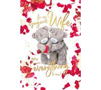 Me To You Bear 3D holographic Wife Birthday Card