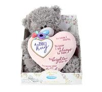 Me To You Bear 9" Big Hugs Padded Heart, Grey