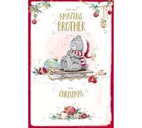 Me To You Bear Amazing Brother Christmas Card