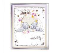 Me To You Bear Amazing Girlfriend Boxed Birthday Card,White, Grey, Gold,210 x 290 mm