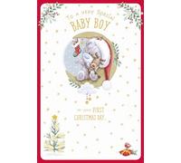 Me To You Bear Baby Boy's 1st Christmas Christmas Card