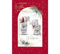 Me To You Bear Brother & Partner Christmas Card