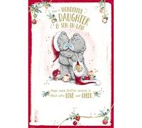 Me To You Bear Daughter & Son-In-Law Christmas Card