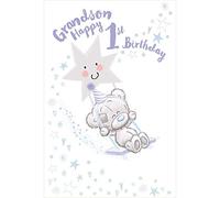 Me To You Bear Grandson 1st Birthday Tiny Tatty Teddy Birthday Card