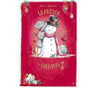 Me To You Bear Grandson Christmas Card