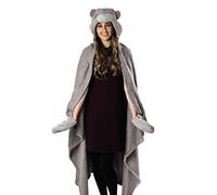 Me To You Bear Hooded Fleece Blanket,Grey