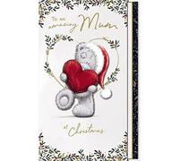Me To You Bear Mum Holding Heart Handmade Christmas Card