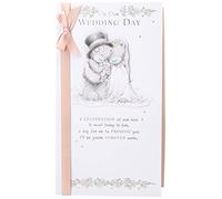 Me to You Bear On Our Wedding Day Greetings Card, White,AHT01003